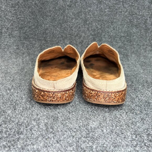 Lucky Brand Tamala Clogs Women's Size 10 Tan Suded Slip On Comfort Shoes Sneaker - Picture 5 of 11